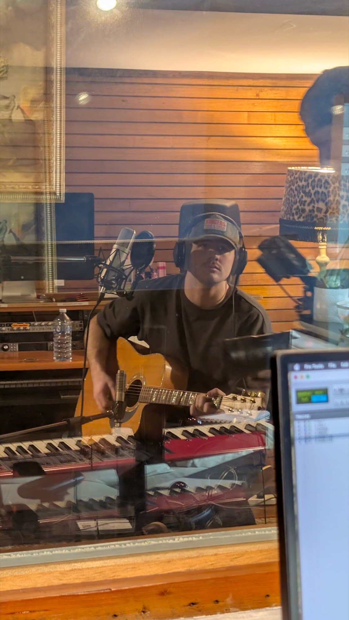 Kai Rennie tracking at Uncanny Valley studio